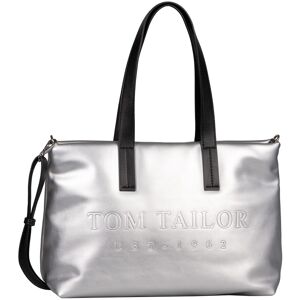 TOM TAILOR Shopper »Thessa«, aus glattem Kunstleder mit leichter Wattierung... silberfarben Größe B/H/T: 41,5 cm x 27 cm x 14,5 cm