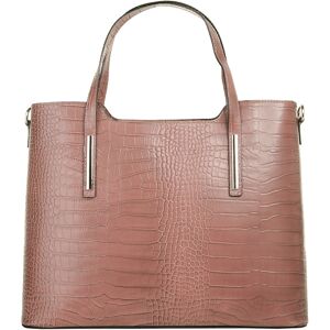 Cluty Henkeltasche, echt Leder, Made in Italy alt-rosa Größe B/H/T: 37 cm x 29 cm x 16 cm   onesize