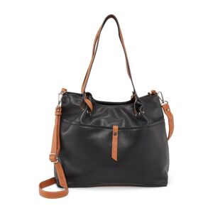 TOM TAILOR Damen Novara Shopper, schwarz, Gr. ONESIZE