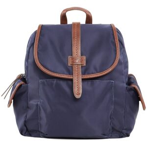 TOM TAILOR Damen Reva Rucksack mit Lederimitat-Details, blau, Gr. ONESIZE