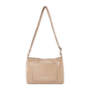 TOM TAILOR Damen Emilie Umhängetasche aus recyceltem Lederimitat, beige, Gr. ONESIZE