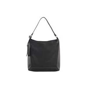 TOM TAILOR Damen Isa Hobo Tasche, schwarz, Uni, Gr. ONESIZE