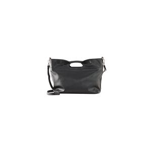 TOM TAILOR Damen Anissa Shopper aus Kunstleder, schwarz, Uni, Gr. ONESIZE