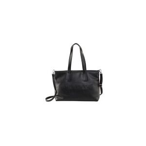 TOM TAILOR Damen Thessa Shopper, schwarz, Uni, Gr. ONESIZE