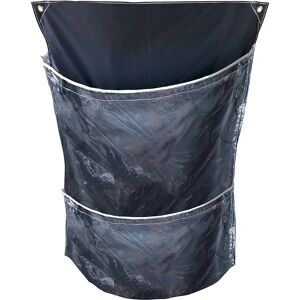 kaiserkraft Racksack® für Rollbehälter, mit 2 Taschen, blau/transparent, VE 5 Stk
