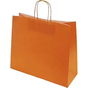 kaiserkraft Papiertragetasche FRESH, orange, LxBxH 320 x 130 x 280 mm, 100 g/m², VE 250 Stk