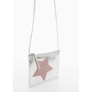 Mango Kids Kleine Metallic-Tasche - Silber - U - weiblich