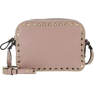 Valentino Garavani Umhängetasche - Rockstud Camera Crossbody Bag - Gr. unisize - in Beige - für Damen