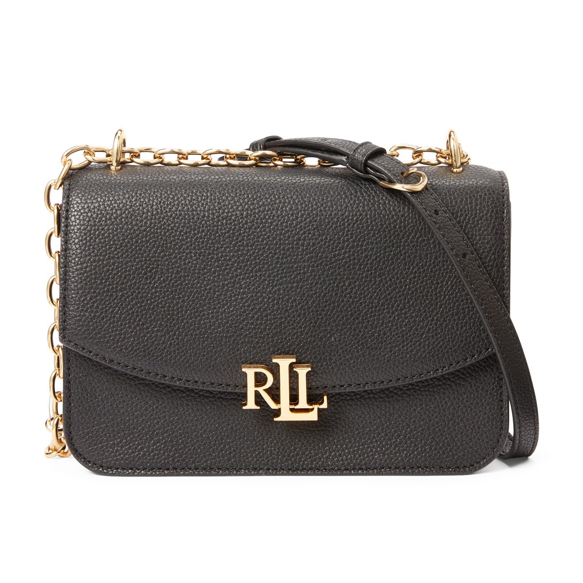 LAUREN RALPH LAUREN Lederhandtasche MADISON MEDIUM zum Umhängen SCHWARZ