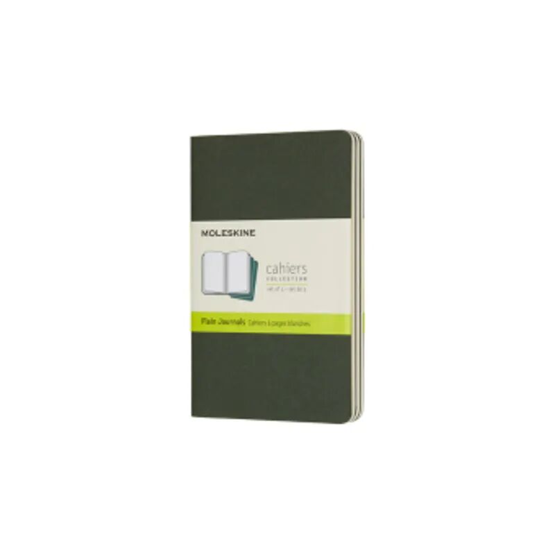 Moleskine Germany Moleskine Cahier Pocket/A6, 3er Set, Blanko, Kartoneinband Myrtengrün
