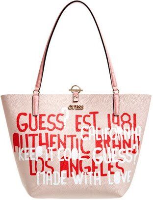 Guess Handtasche graffiti pink