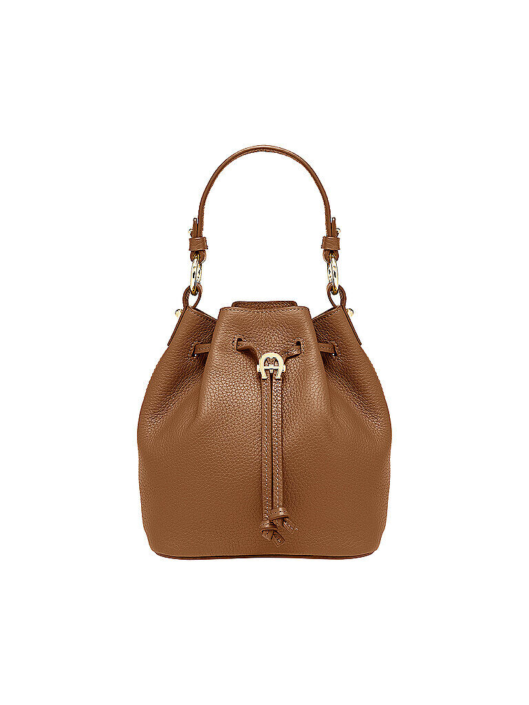 AIGNER Ledertasche -Bucket Bag Tara S braun   Damen   132159