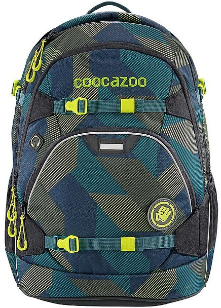 COOCAZOO Schul-Rucksack "ScaleRale - Polygon Bricks Grey"