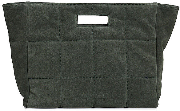 JULIA SKERGETH Ledertasche - Shopper The Quilted Bag Suede grün   Damen   JS1000270