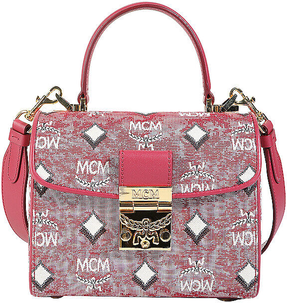 MCM Tasche - Umhängetasche Vintage Jacquard rot   Damen   MWEBATQ01