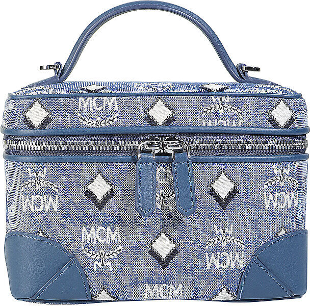 MCM Tasche - Mini Bag  Vintage Jacquard  blau   Damen   MWRBATQ01