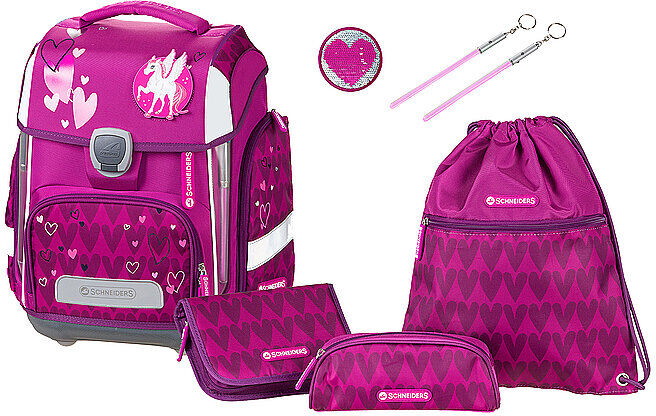 SCHNEIDERS Schultasche Set 6-tlg Ergolite  Hearts