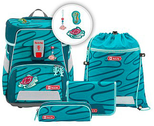 STEP BY STEP Schultaschen Set 5tlg Space Happy Turtle