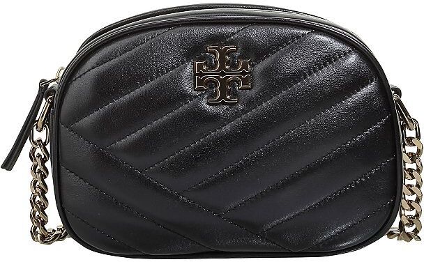 TORY BURCH Ledertasche - Umhängetasche "Kira Chevron" schwarz   Damen   60227