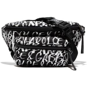 Dolce & Gabbana Kids Gürteltasche mit Graffiti-Print - Schwarz One Size Unisex