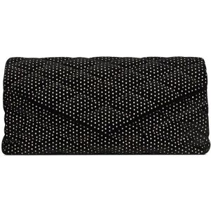 Saint Laurent Gepunktete Sade Clutch - Schwarz Einheitsgröße Female