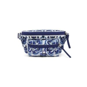 Dolce & Gabbana Kids Gürteltasche mit Blumen-Print - Blau One Size Unisex