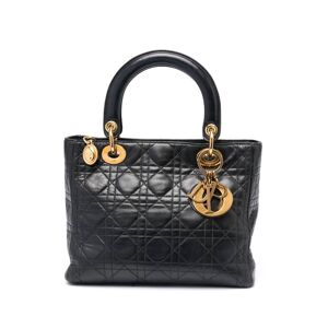 Christian Dior Pre-owned mittelgroße Lady Dior Cannage Handtasche - Schwarz Einheitsgröße Female