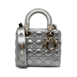 Christian Dior 2020s pre-owned Lady Dior Cannage Handtasche - Silber Einheitsgröße Female