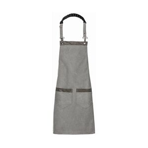 Latzschürze Canvas zwei Taschen Fb. graphit : graphit : 100% Baumwolle 16oz.