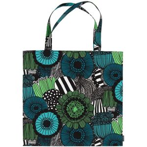 Marimekko - Pieni Siirtolapuutarha Tasche aus Baumwolle, grün / blau