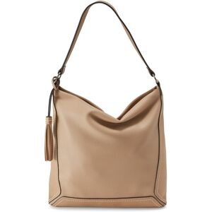 TOM TAILOR Damen Isa Hobo Tasche, beige, Uni, Gr. ONESIZE