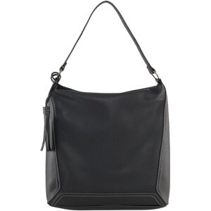 TOM TAILOR Damen Isa Hobo Tasche, schwarz, Uni, Gr. ONESIZE