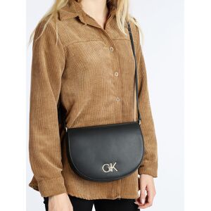 Calvin Klein RE LOCK SADDLE BAG Damentasche Umhängetaschen Damen Schwarz Größe Unica