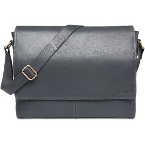 Leabags - Oxford - Leder Umhängetasche Herren & Damen I Messenger Bag Mit - Wie Neu Nappa Grau Einheitsgröße