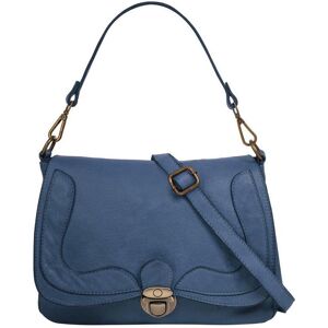 Samantha Look Umhängetasche Damen Leder, blau