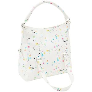 Desigual Handtasche Damen gepunktet, weiß