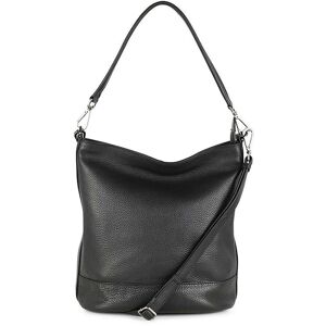 Markberg Schultertasche Damen Leder, schwarz