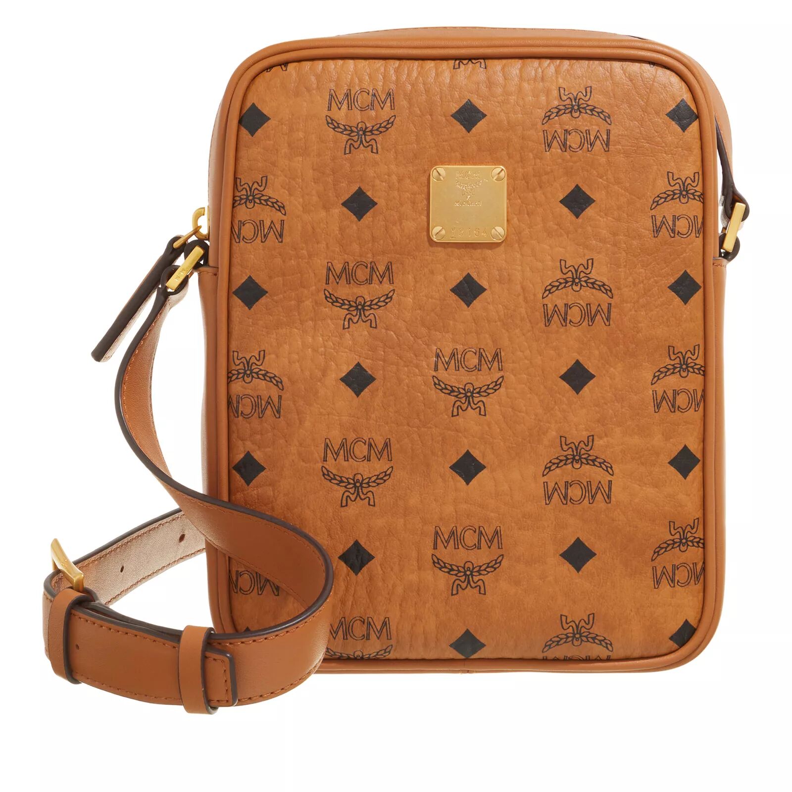 MCM Crossbody Bags - Mcm Klassik Visetos Crossbody Mini - Gr. unisize - in Cognacbraun - für Damen