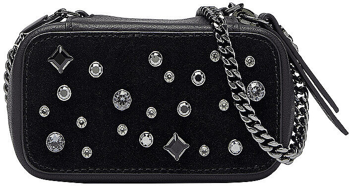 LIEBESKIND BERLIN Ledertasche - Minibag  Collection Swarovski®  schwarz