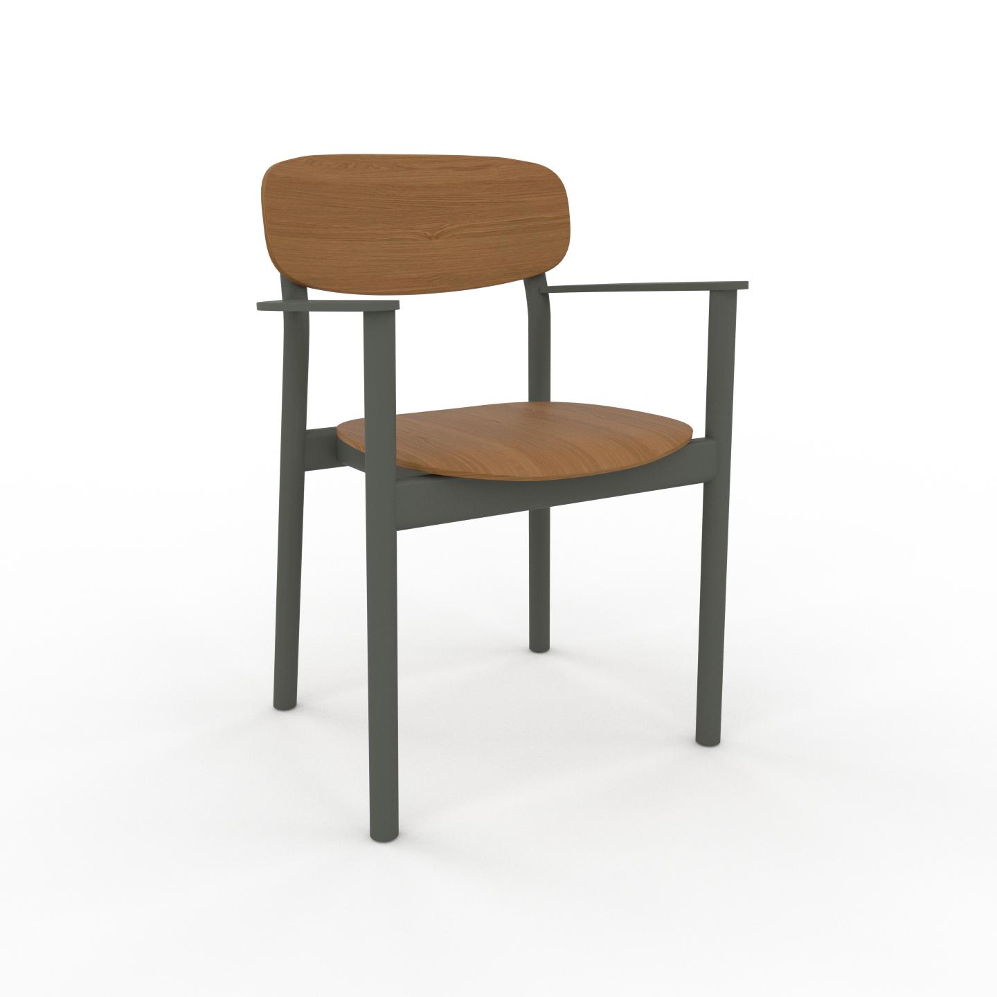 MYCS Stuhl in Eiche 52 x 82 x 58 cm einzigartiges Design, konfigurierbar