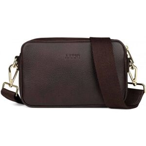 Aarni Crossbody Bag - skuldertaske, brun, gylden lynlås