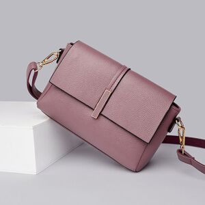 Shoppo Marte Large-capacity Commuter Women Bag Single-shoulder Messenger Small Square Bag(Purple)