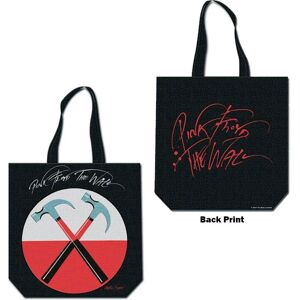 Pink Floyd The Wall Cotton Tote Bag: Hammers (Back Print)