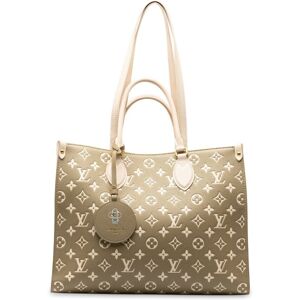 Pre-owned Louis Vuitton Monogram Empreinte Spring In The City Onthego MM Brown