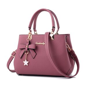 Tbutik Håndtasker med stor kapacitet til kvinder Bowknot Leather Shoulder Bag Fashion Crossbody Messenger Bags