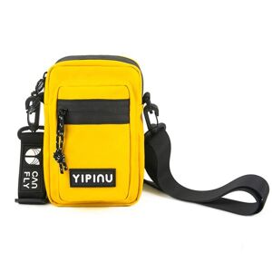 YIPINU YD9 Fashion Students Simple Art Single Shoulder Mobile Phone Bag(Yellow)