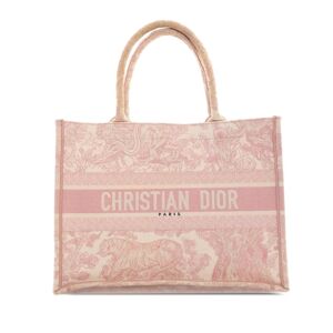 Christian Dior Pre-owned Dior Medium Toile de Jouy Book Tote Pink