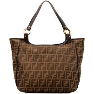 Pre-owned Fendi Zucca Chef Tote Bag Brown