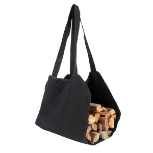 Mwin Canvas Log Carrier Bag, Tote brændepose 100*50cm - Sort
