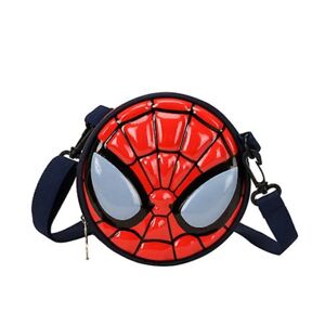 Kids Spiderman Captain America Mini Messenger Bag Skuldertaske Rund Taske Gaver Dark Blue